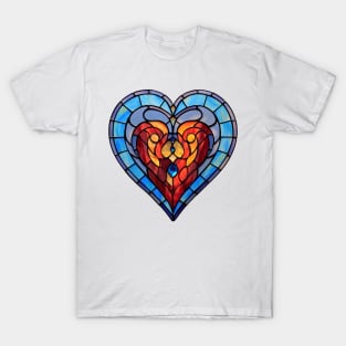 Stained Glass Heart #2 T-Shirt